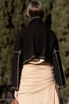 BASERANGE camel turtleneck sweater FCTN-RIB-WI23 black